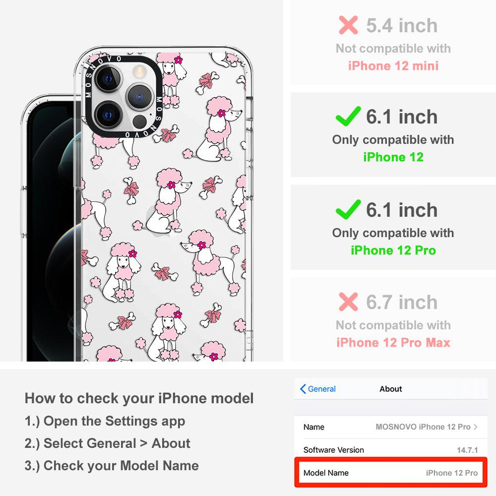 Cute Poodle Phone Case - iPhone 12 Pro Case - MOSNOVO