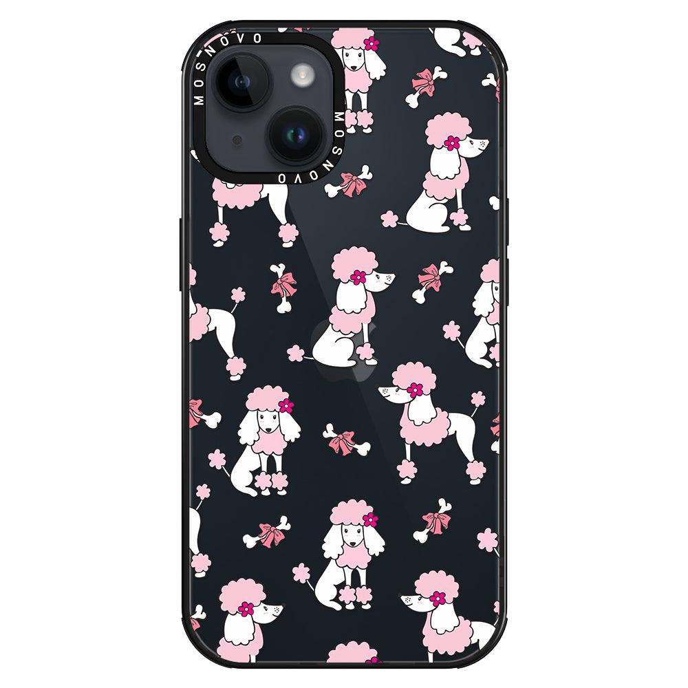 Cute Poodle Phone Case - iPhone 14 Plus Case - MOSNOVO