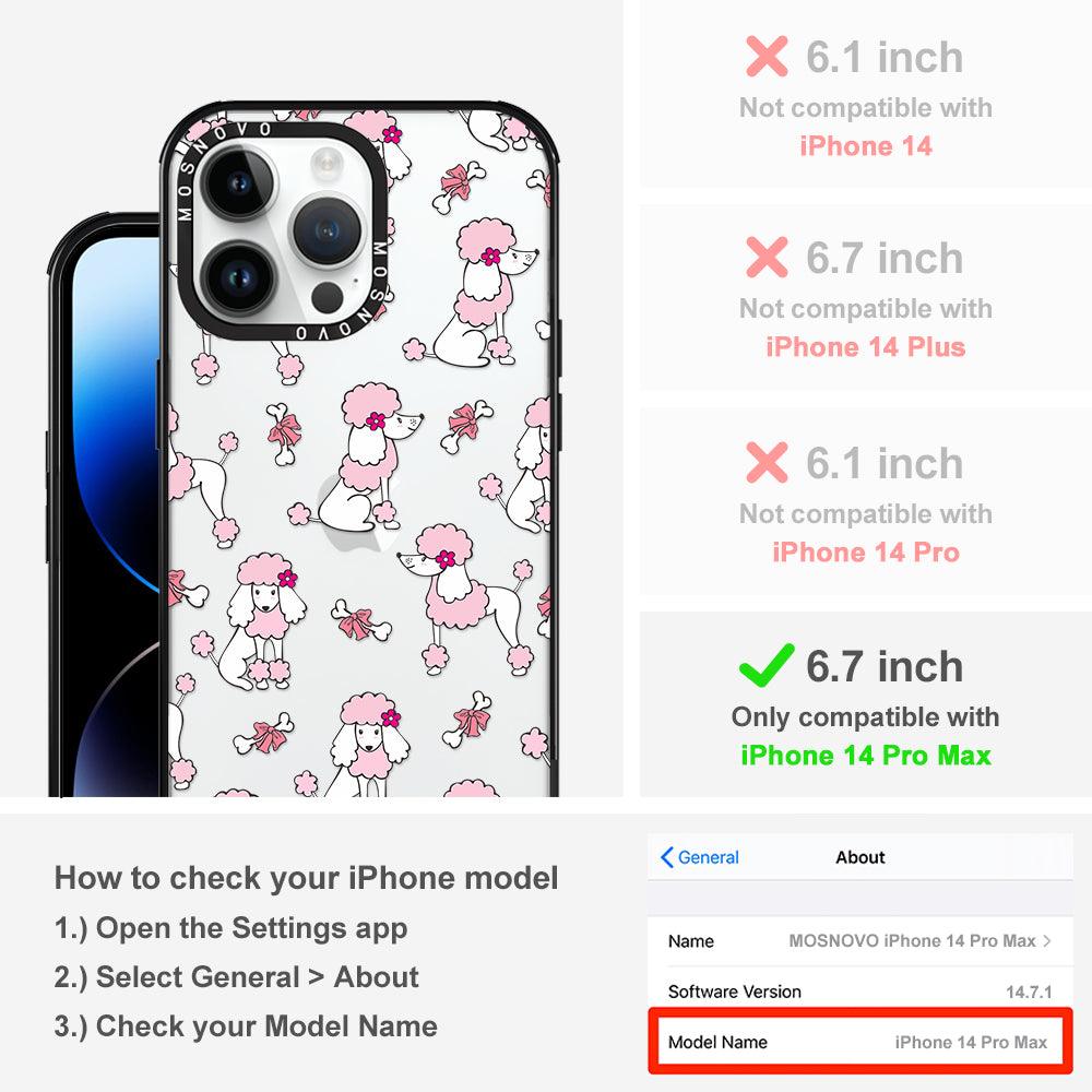 Cute Poodle Phone Case - iPhone 14 Pro Max Case - MOSNOVO