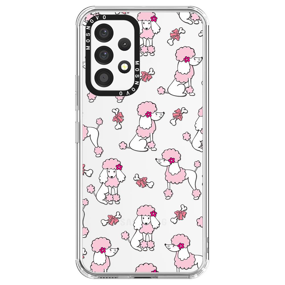 Pink Poodle Phone Case - Samsung Galaxy A53 Case - MOSNOVO