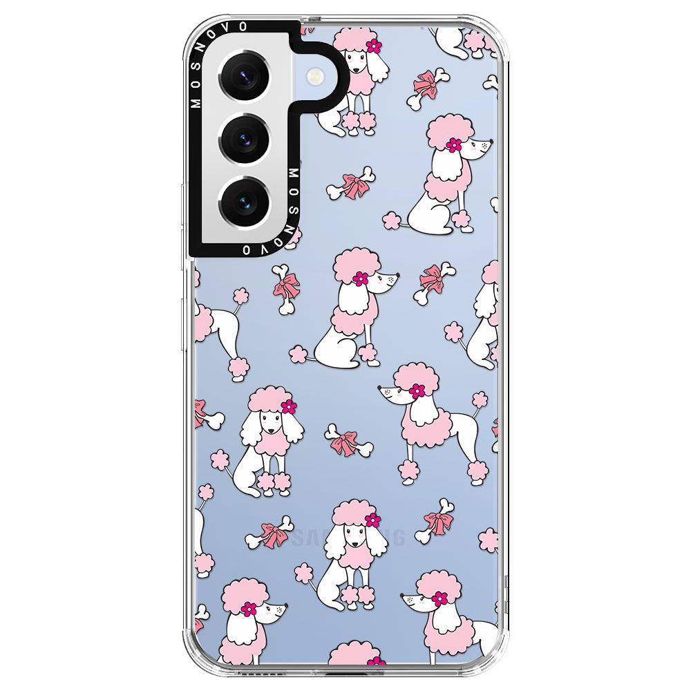 Pink Poodle Phone Case - Samsung Galaxy S22 Case - MOSNOVO