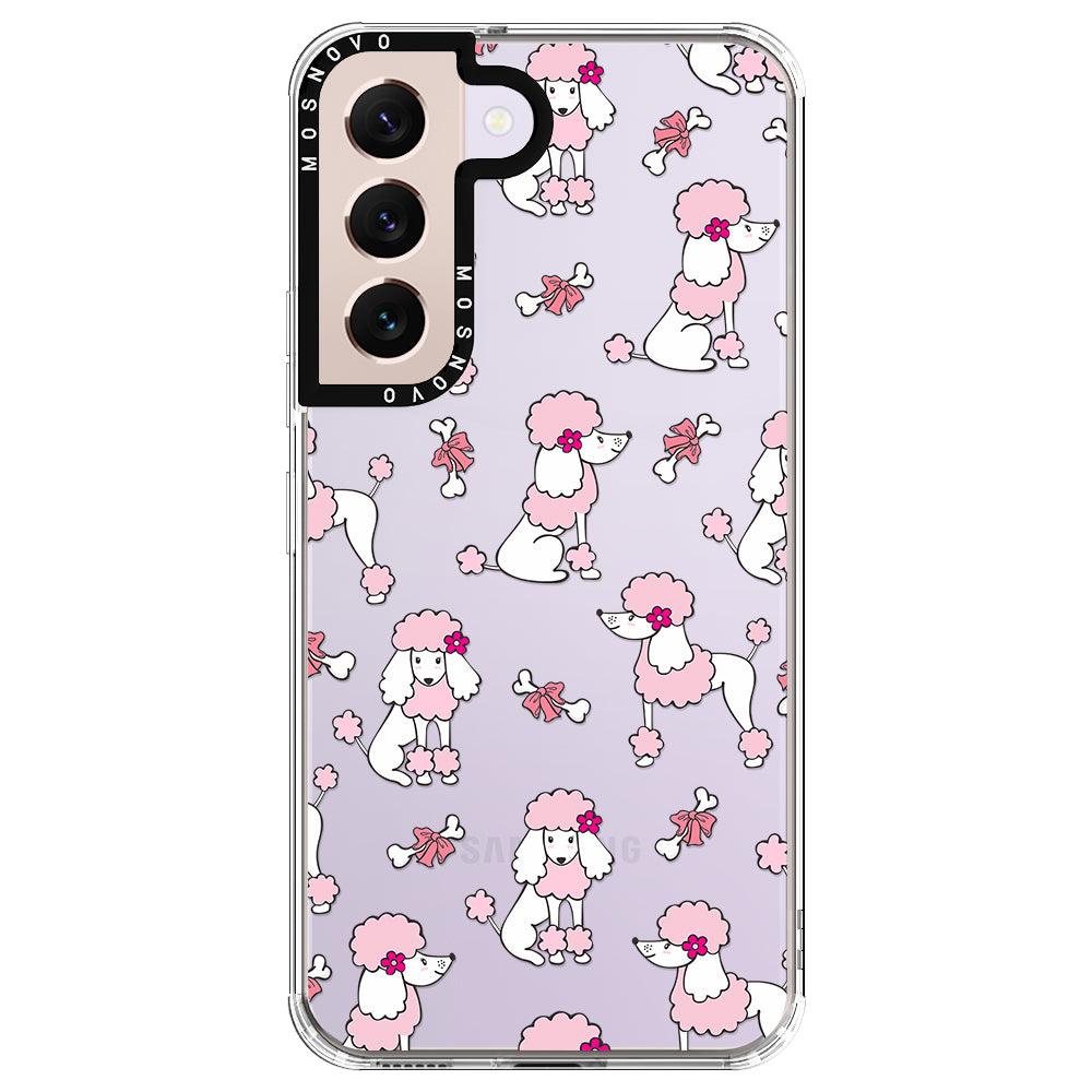 Pink Poodle Phone Case - Samsung Galaxy S22 Case - MOSNOVO