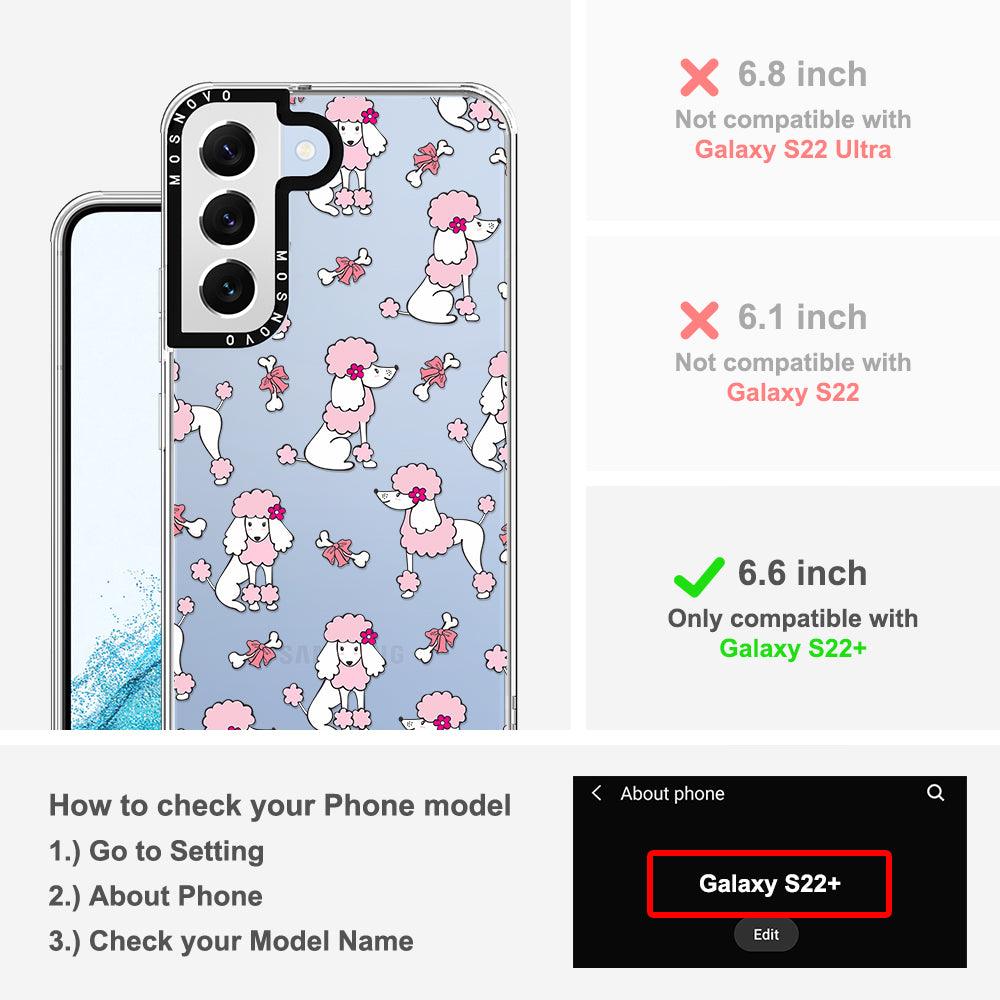 Cute Poodle Phone Case - Samsung Galaxy S22 Plus Case - MOSNOVO