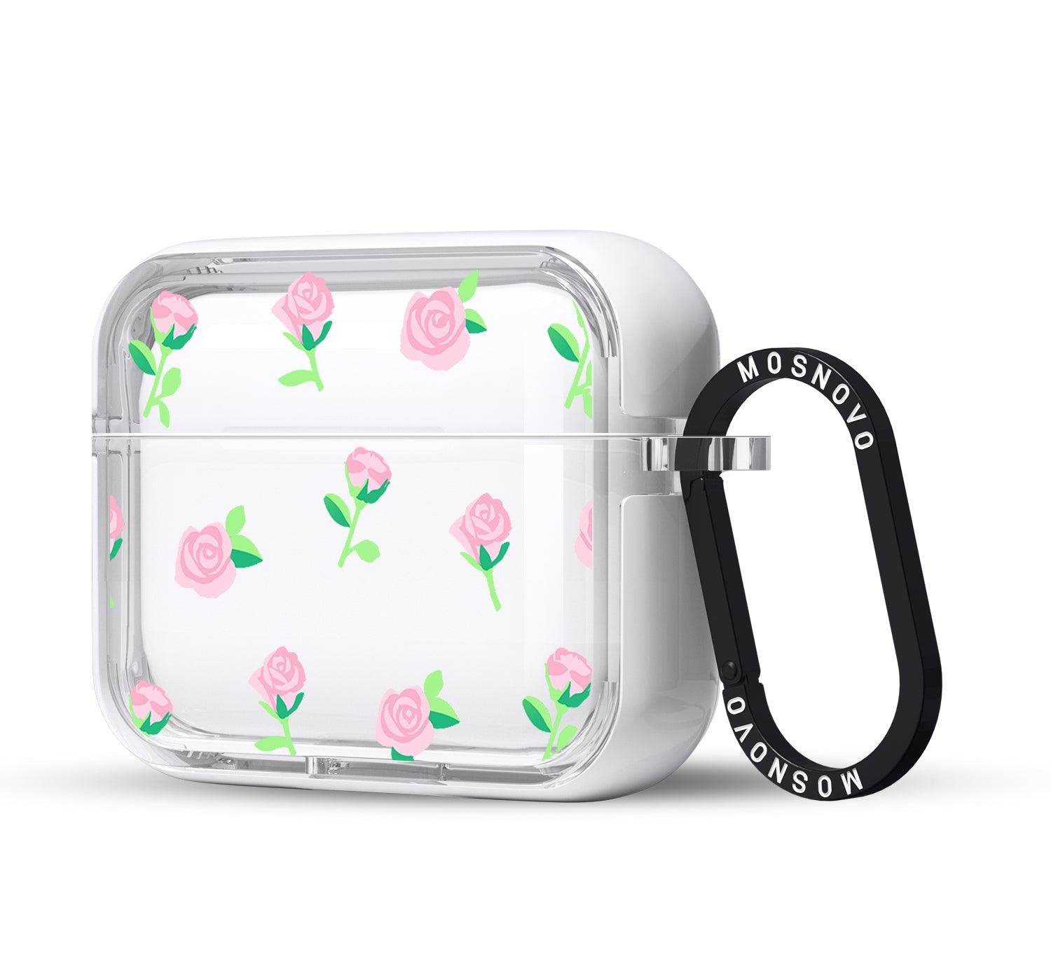 Pink Rose Floral AirPods Pro 2 Case (2nd Generation) - MOSNOVO