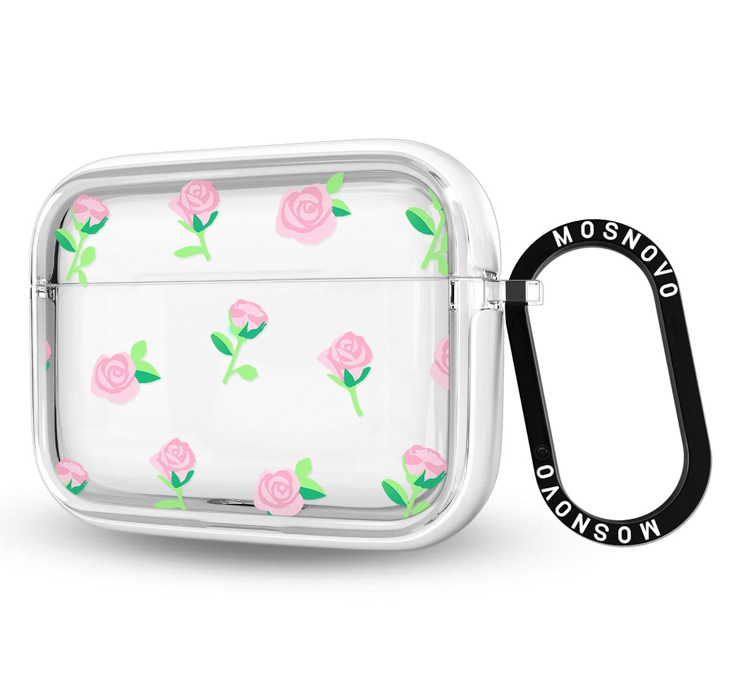 Pink Rose Floral AirPods Pro Case - MOSNOVO