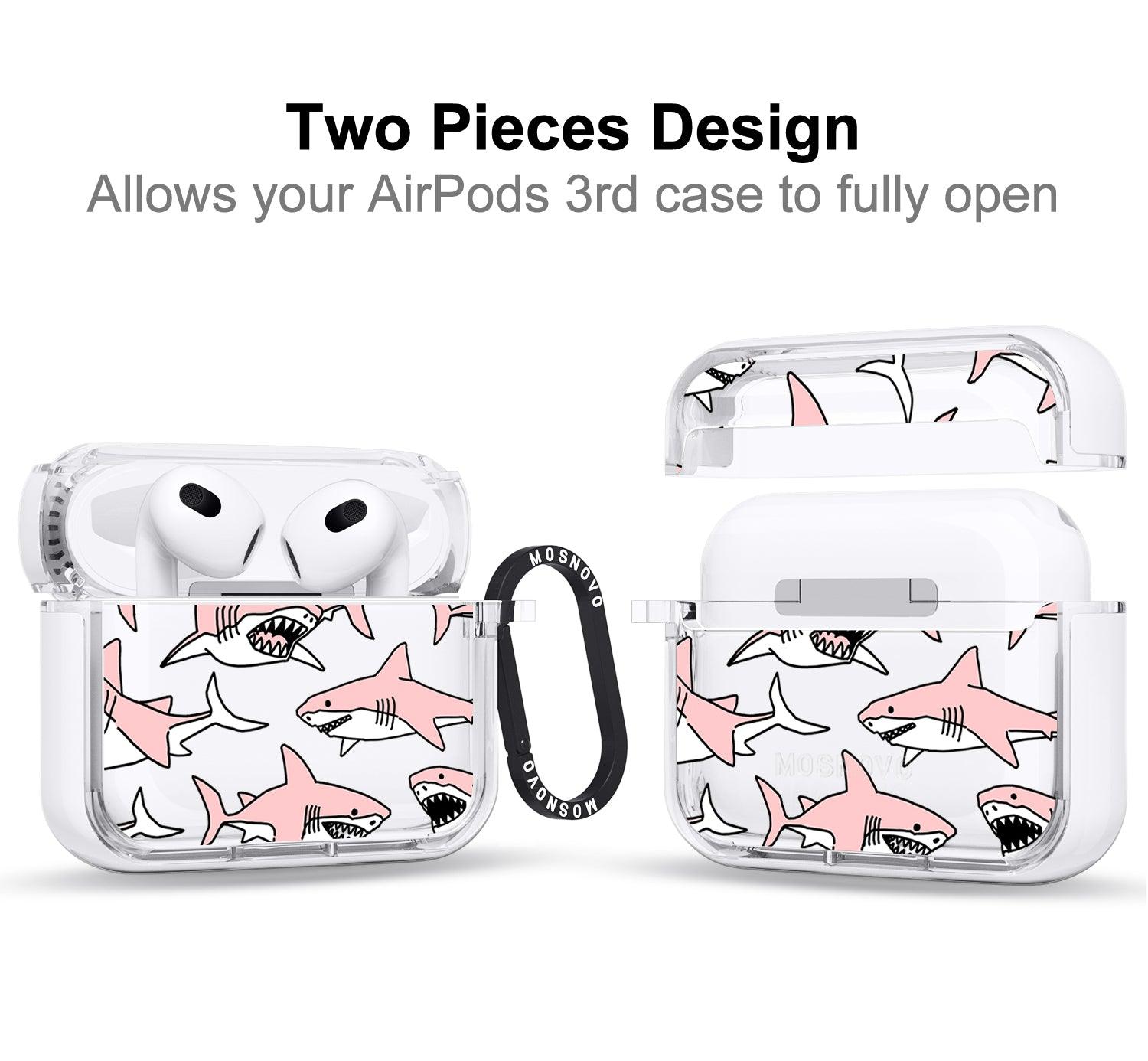Pink Shark AirPods 3 Case (3rd Generation) - MOSNOVO