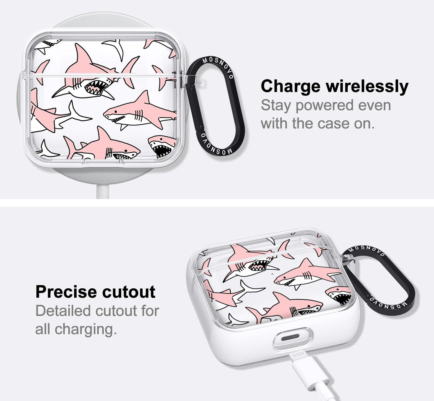 Pink Shark AirPods 3 Case (3rd Generation) - MOSNOVO