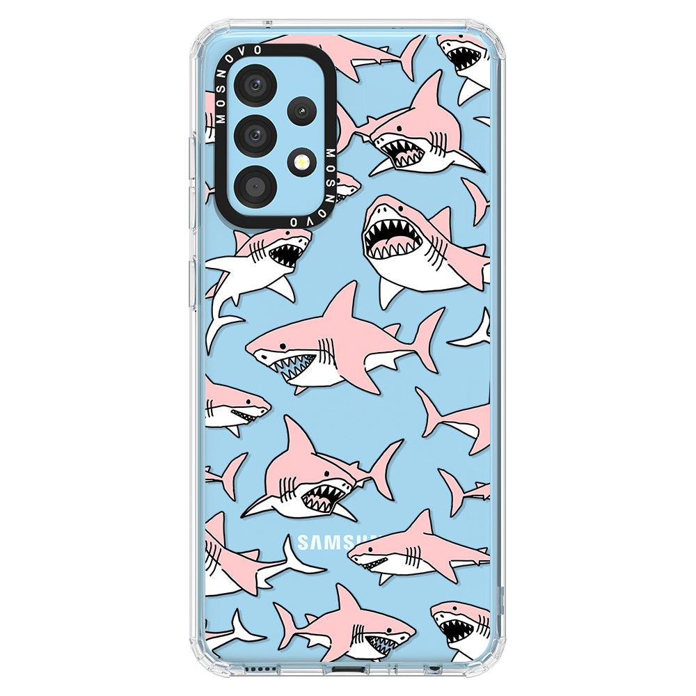 Pink Shark Phone Case - Samsung Galaxy A52 & A52s Case - MOSNOVO