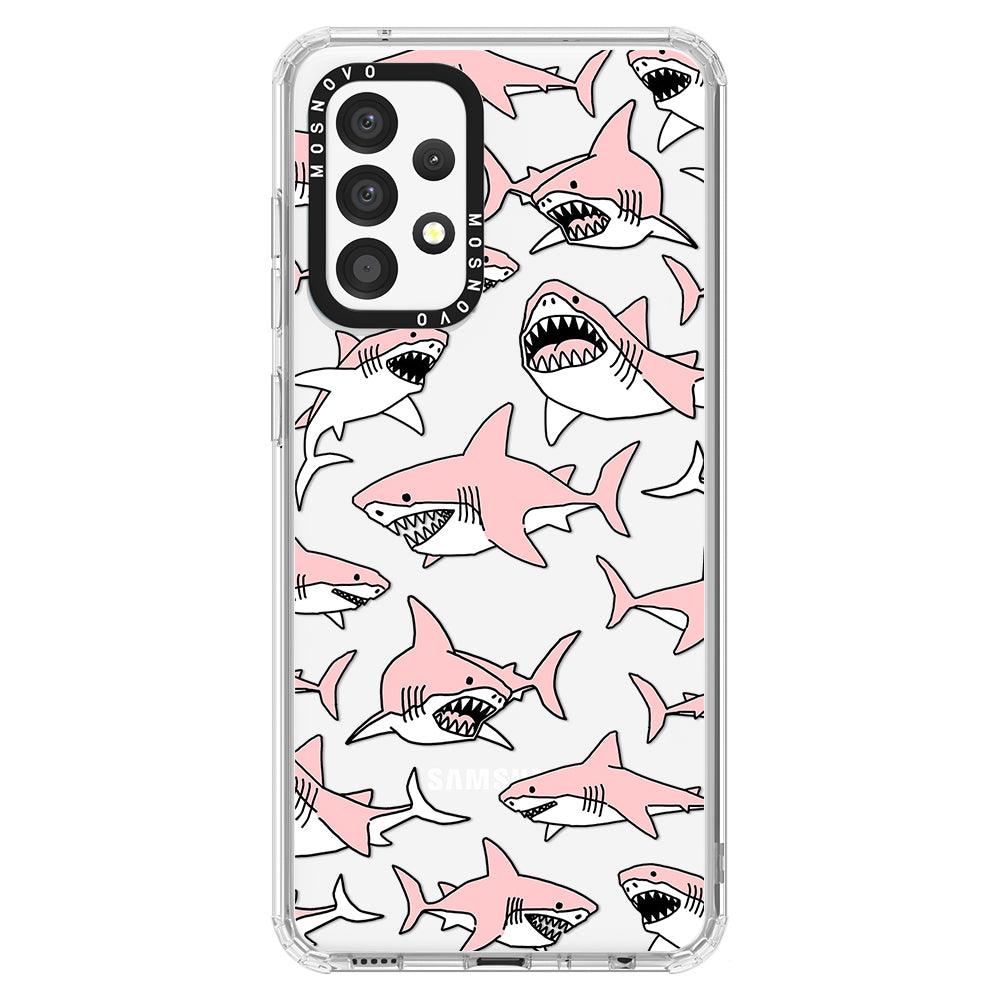 Pink Shark Phone Case - Samsung Galaxy A52 & A52s Case - MOSNOVO