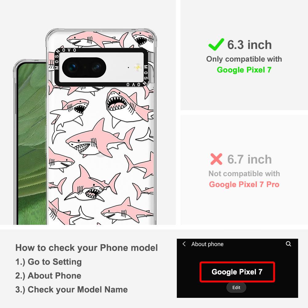 Pink Sharks Phone Case - Google Pixel 7 Case - MOSNOVO