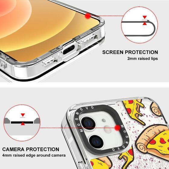 Pizza Glitter Phone Case - iPhone 12 Case