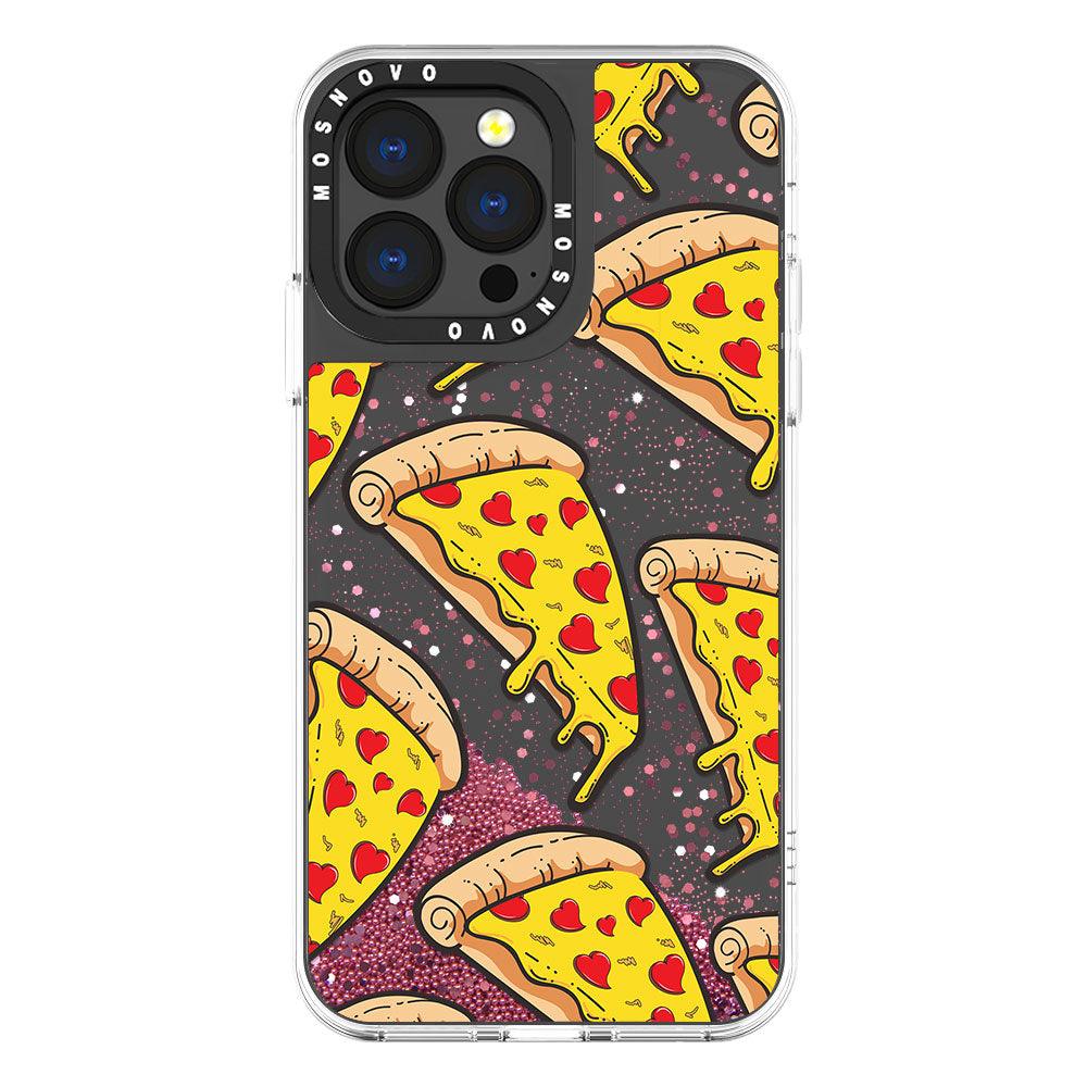 Pizza Glitter Phone Case - iPhone 13 Pro Case - MOSNOVO