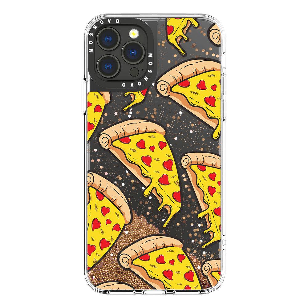 Pizza Glitter Phone Case - iPhone 13 Pro Max Case - MOSNOVO