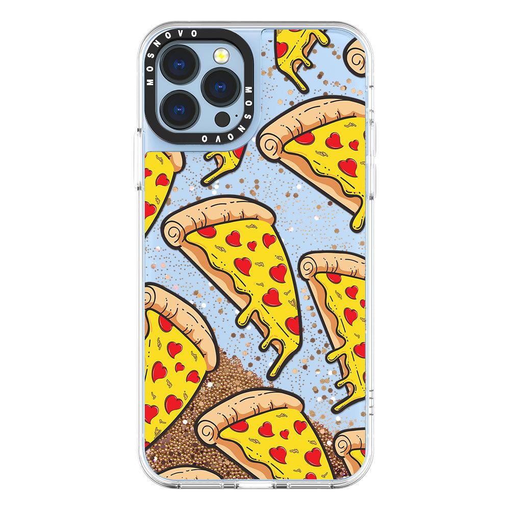 Pizza Glitter Phone Case - iPhone 13 Pro Max Case - MOSNOVO