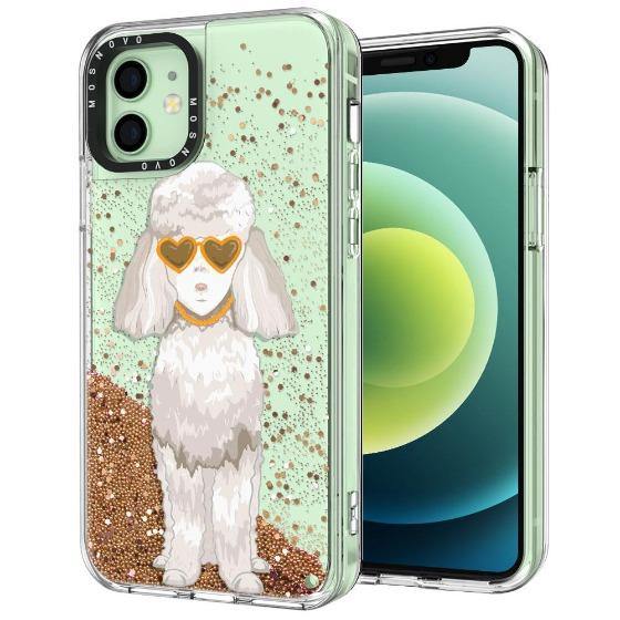 Poodle Glitter Phone Case - iPhone 12 Case - MOSNOVO