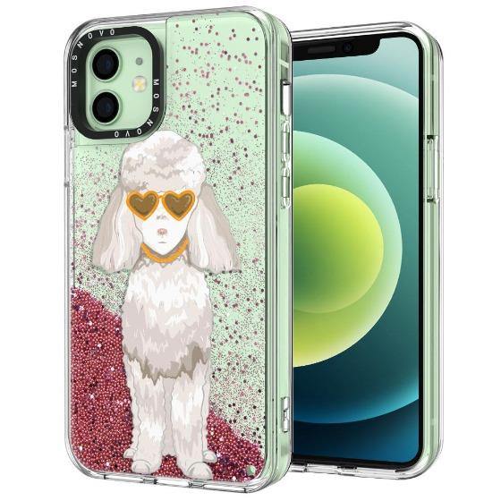 Poodle Glitter Phone Case - iPhone 12 Mini Case - MOSNOVO