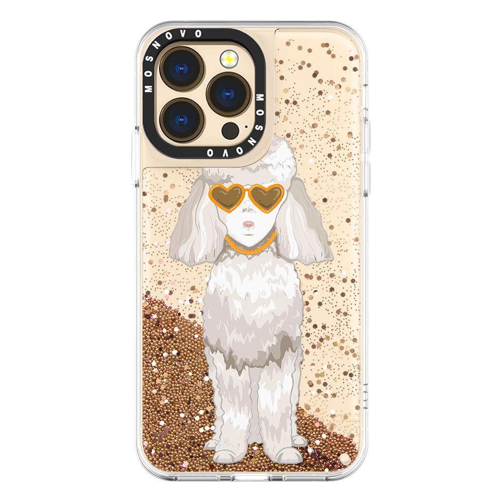 Poodle Glitter Phone Case - iPhone 13 Pro Case - MOSNOVO