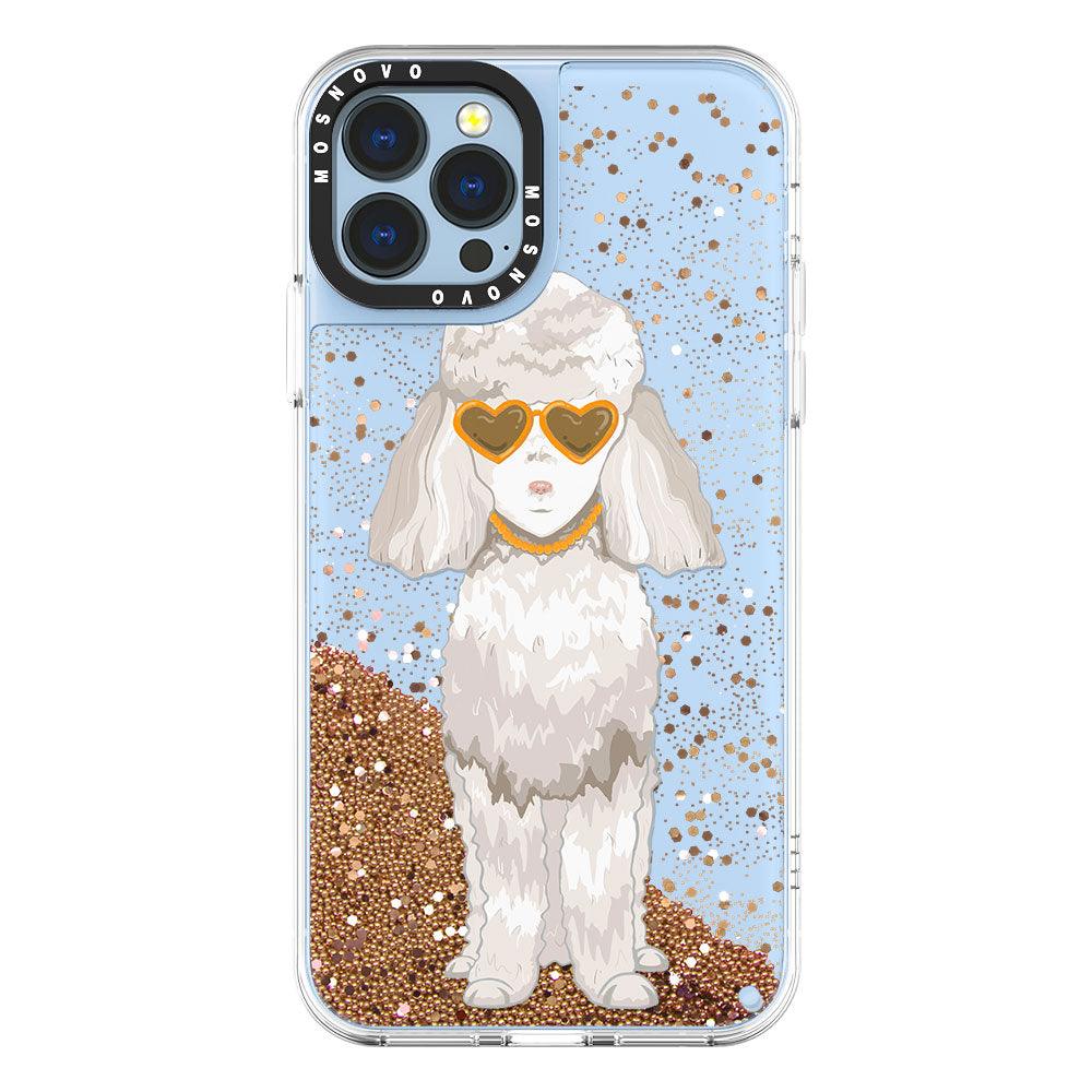 Poodle Glitter Phone Case - iPhone 13 Pro Max Case - MOSNOVO