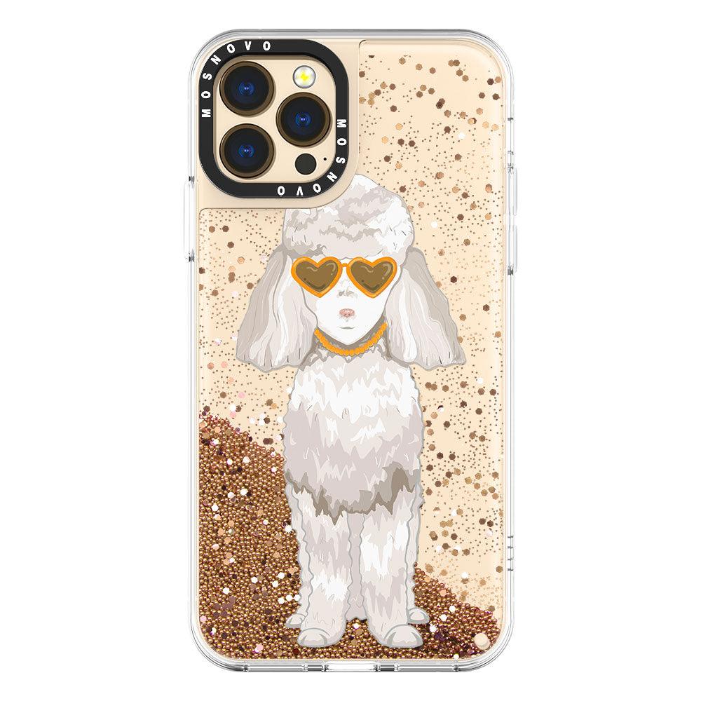 Poodle Glitter Phone Case - iPhone 13 Pro Max Case - MOSNOVO