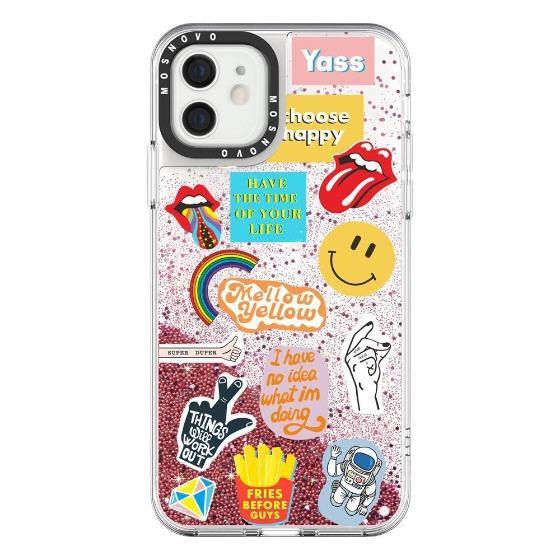 Pop Culture Glitter Phone Case - iPhone 12 Case - MOSNOVO
