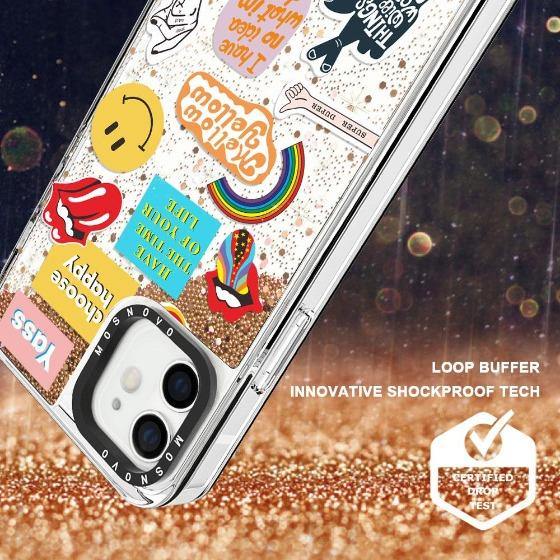Pop Culture Glitter Phone Case - iPhone 12 Case - MOSNOVO