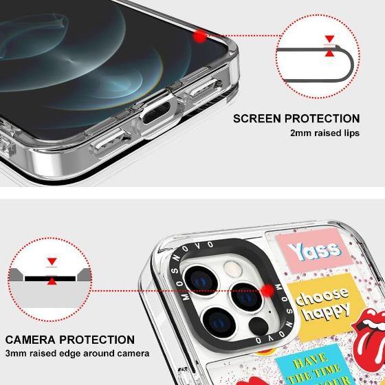 Pop Culture Glitter Phone Case - iPhone 12 Pro Case - MOSNOVO