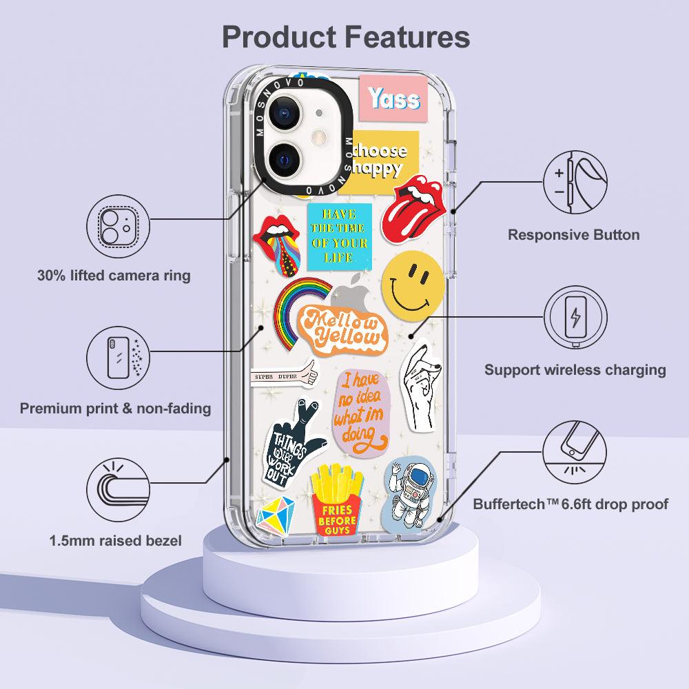 Pop Culture Phone Case - iPhone 12 Mini Case - MOSNOVO