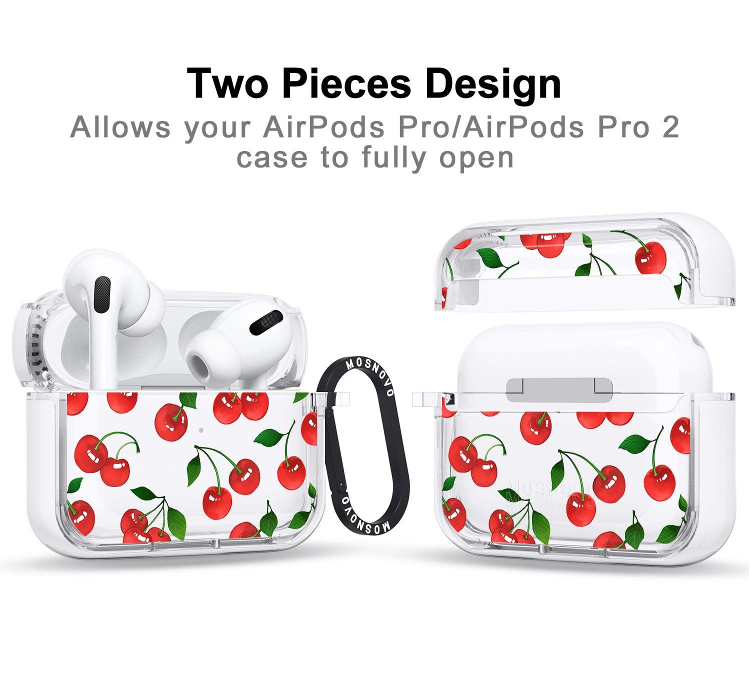 Poppy Cherry AirPods Pro 2 Case (2nd Generation) - MOSNOVO