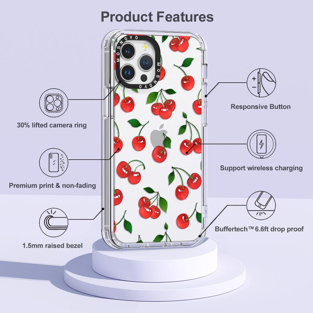 Poppy Cherry Phone Case - iPhone 12 Pro Case - MOSNOVO