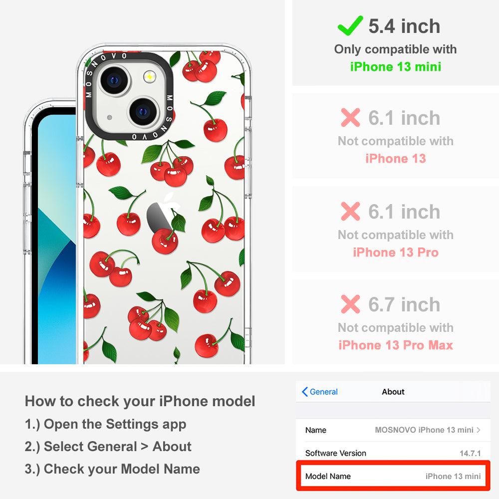 Poppy Cherry Phone Case - iPhone 13 Mini Case - MOSNOVO