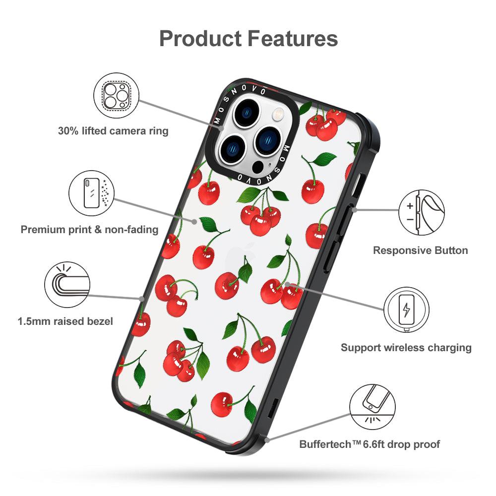 Poppy Cherry Phone Case - iPhone 13 Pro Case - MOSNOVO
