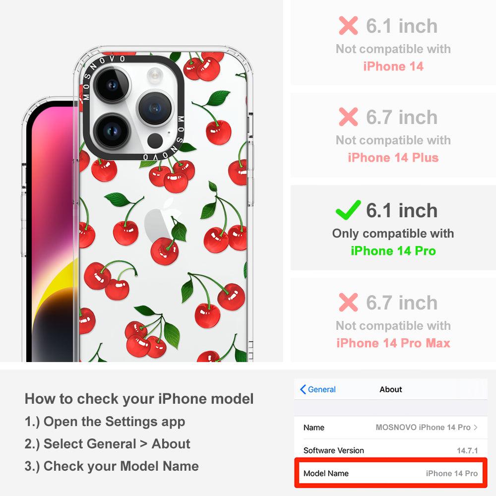 Poppy Cherry Phone Case - iPhone 14 Pro Case - MOSNOVO