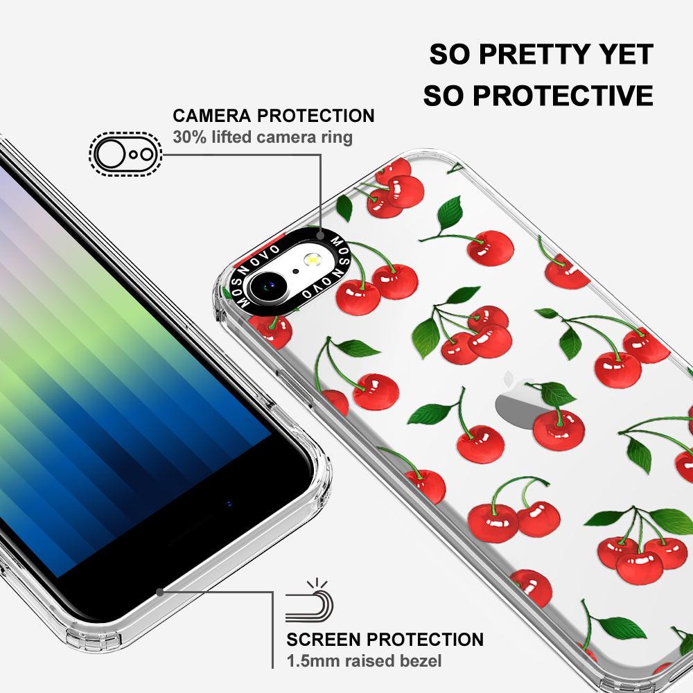 Poppy Cherry Phone Case - iPhone SE 2020 Case - MOSNOVO