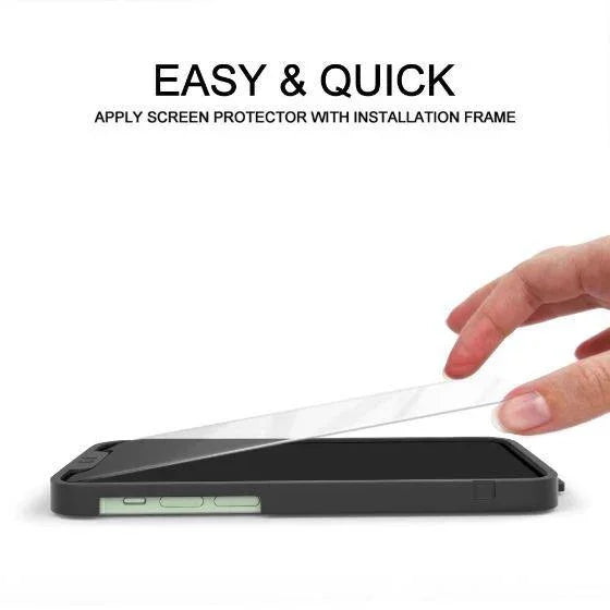 Premium Glass Screen Protector for iPhone 12 Pro (2 Pack) - [Easy Installation Kit include]