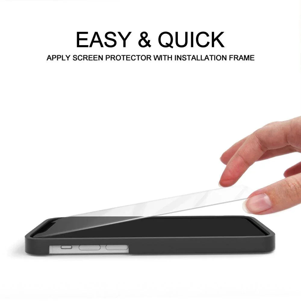 Premium Glass Screen Protector for iPhone 14 (2 Pack) - [Easy Installation Kit include]