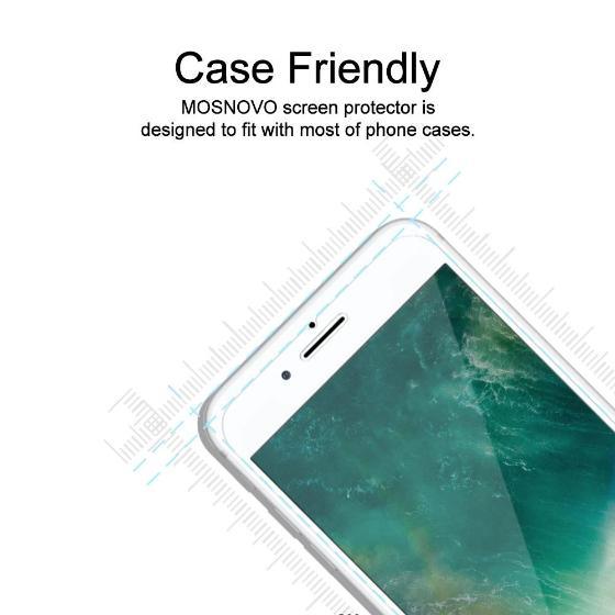 Premium Glass Screen Protector for iPhone 6/6S (2 Pack) - [Easy Installation Kit include] - MOSNOVO