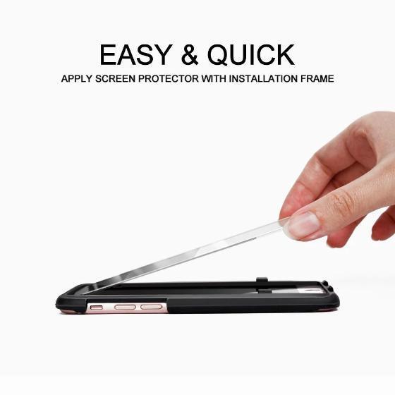 Premium Glass Screen Protector for iPhone 6/6S (2 Pack) - [Easy Installation Kit include]