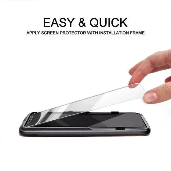 Premium Glass Screen Protector for iPhone X (2 Pack) - [Easy Installation Kit include]
