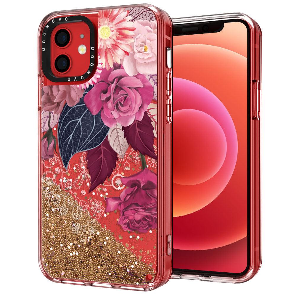 Pretty in Pink Glitter Phone Case - iPhone 12 Mini Case - MOSNOVO