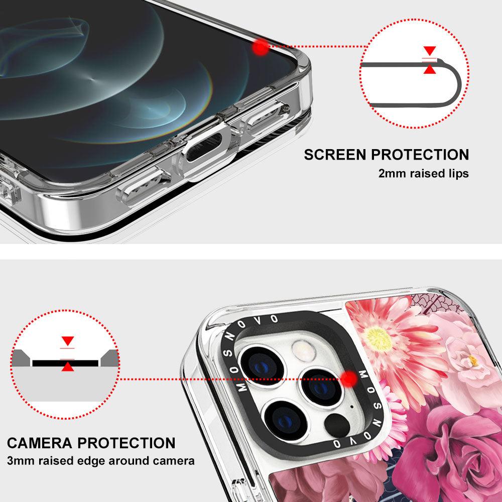 Pretty in Pink Glitter Phone Case - iPhone 12 Pro Case - MOSNOVO
