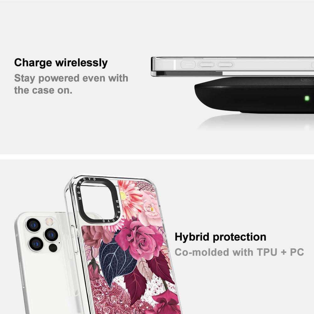 Pretty in Pink Glitter Phone Case - iPhone 13 Pro Max Case - MOSNOVO