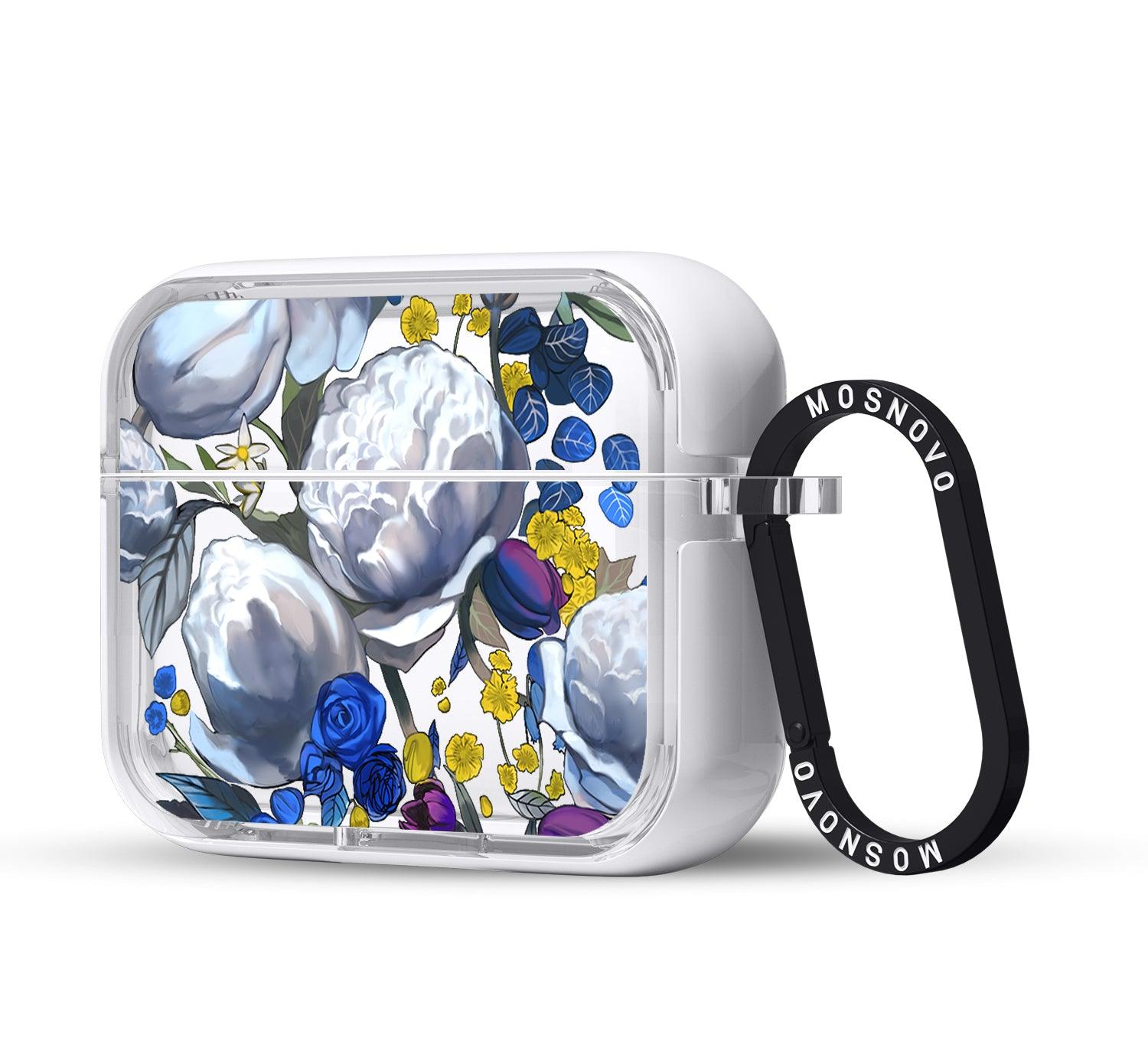 Purple Blue Floral AirPods Pro 2 Case (2nd Generation) - MOSNOVO