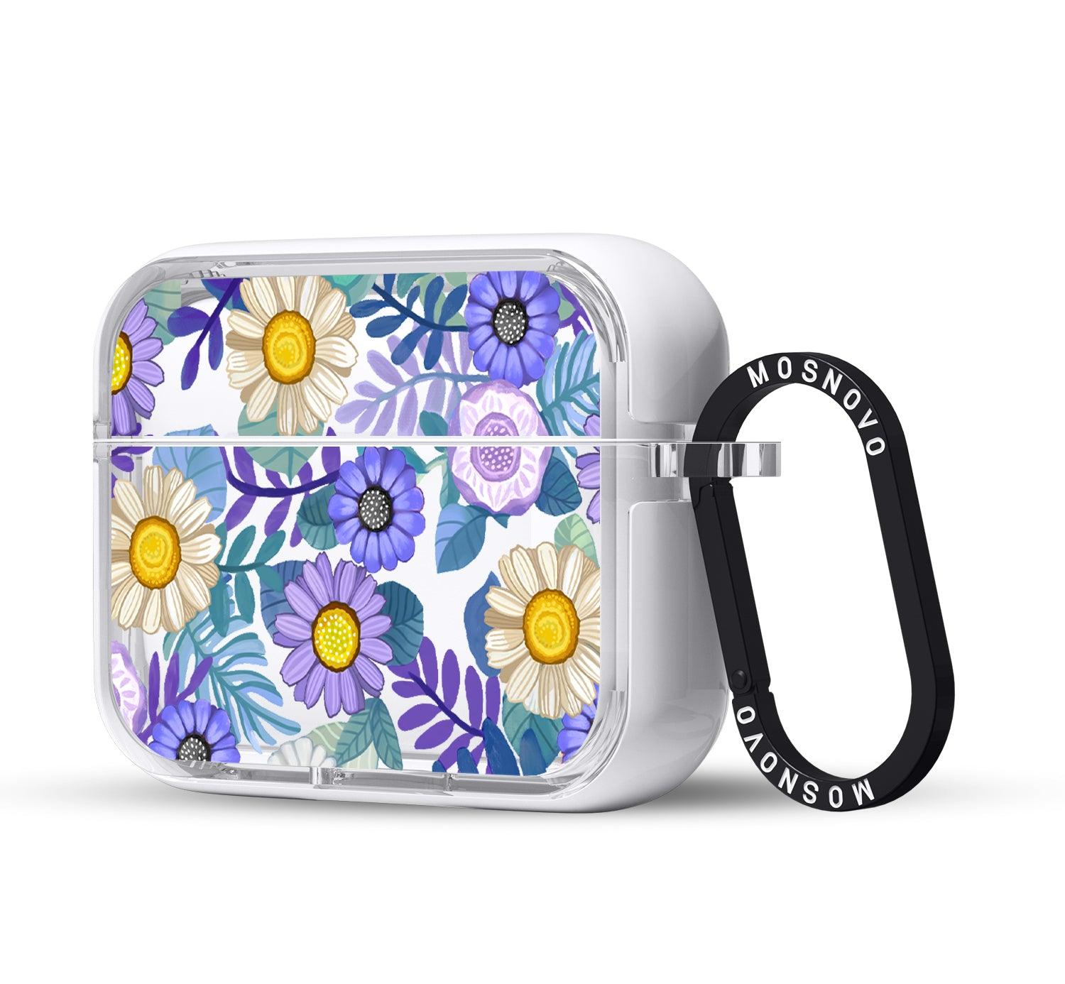 Purple Floral AirPods Pro 2 Case (2nd Generation) - MOSNOVO