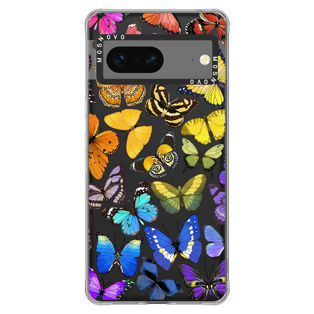 Rainbow Butterfly Phone Case - Google Pixel 7 Case - MOSNOVO