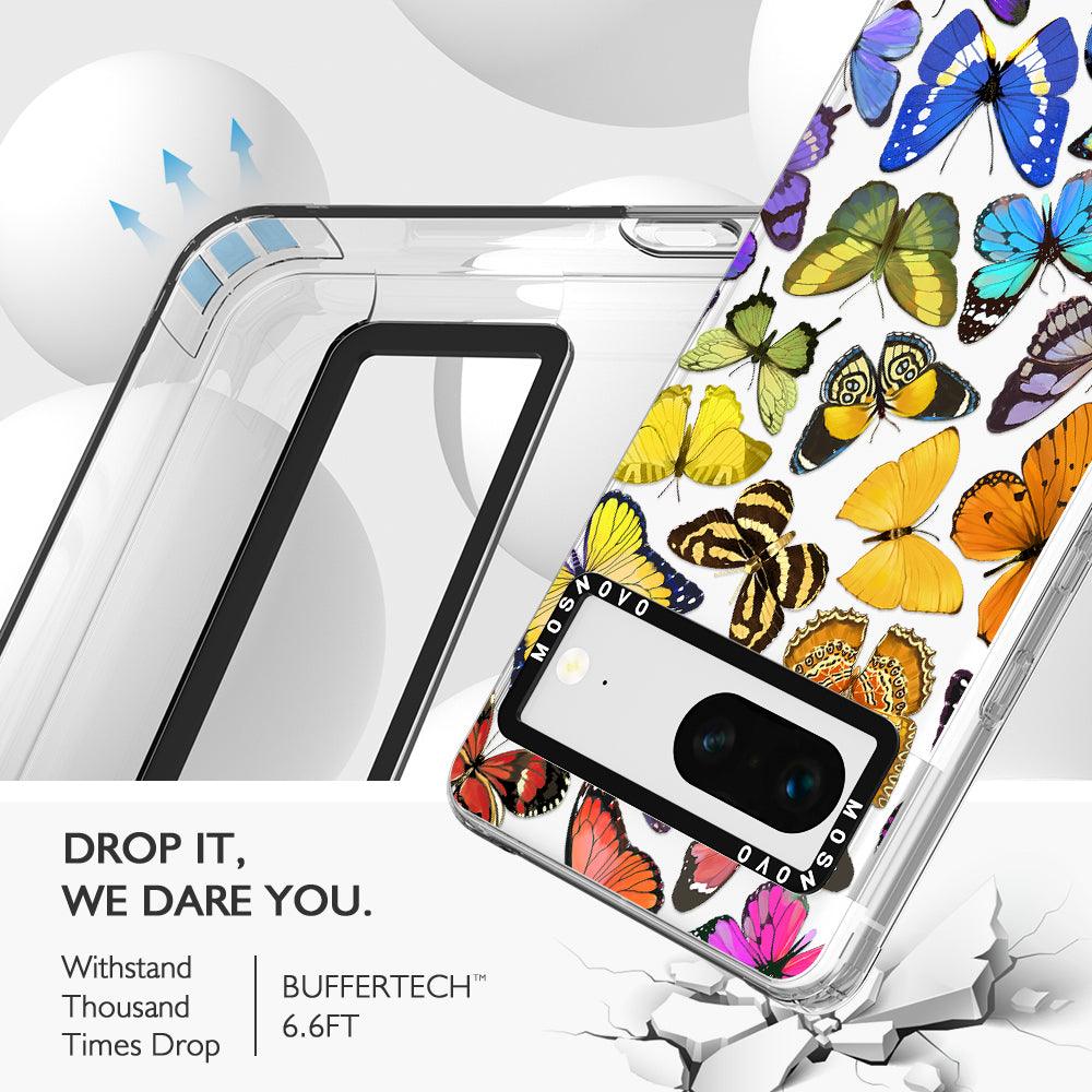 Rainbow Butterfly Phone Case - Google Pixel 7 Case - MOSNOVO