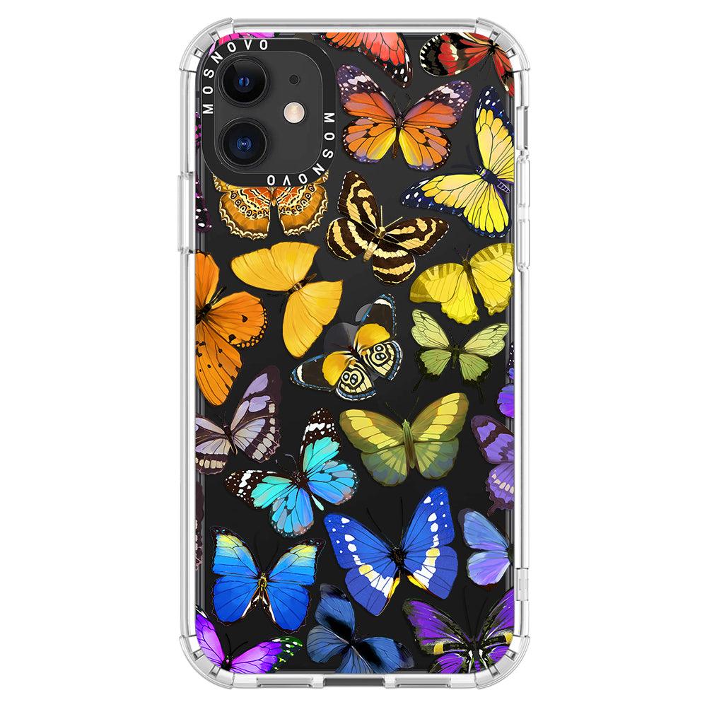 Rainbow Butterfly Phone Case - iPhone 11 Case - MOSNOVO