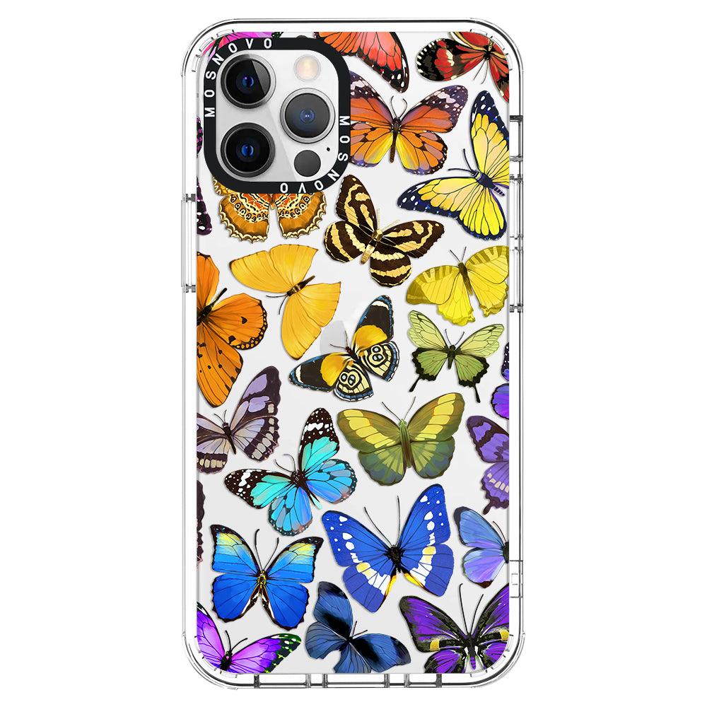 Rainbow Butterfly Phone Case - iPhone 12 Pro Case - MOSNOVO