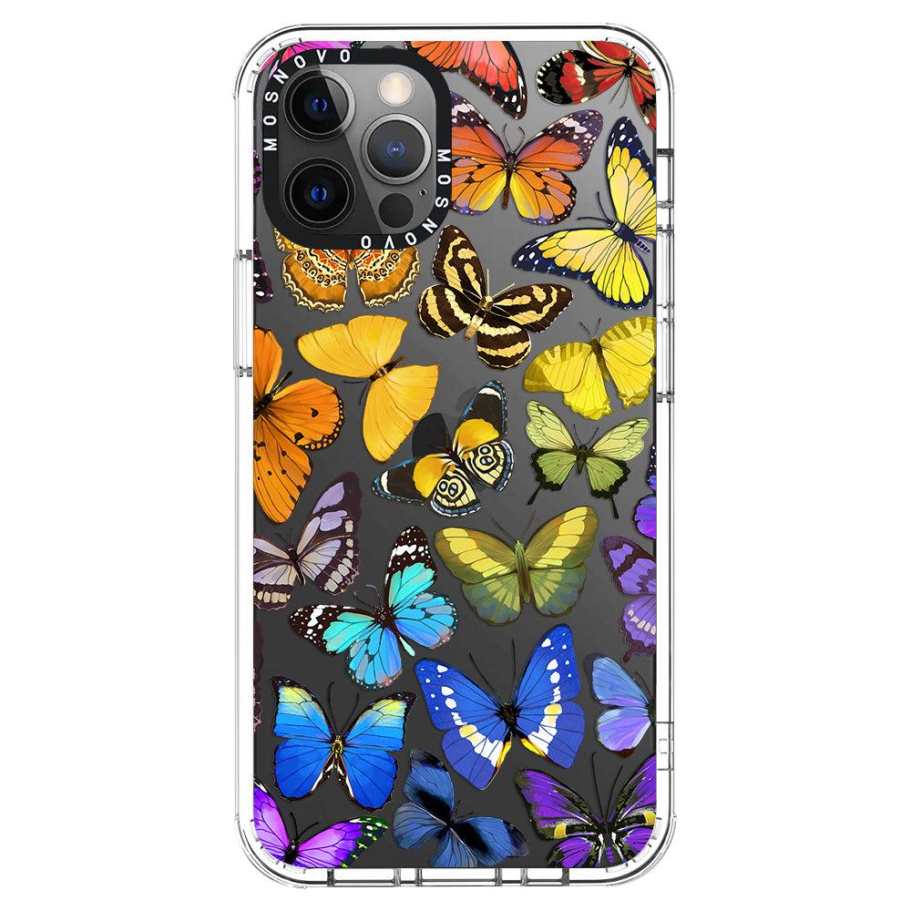 Rainbow Butterfly Phone Case - iPhone 12 Pro Case - MOSNOVO