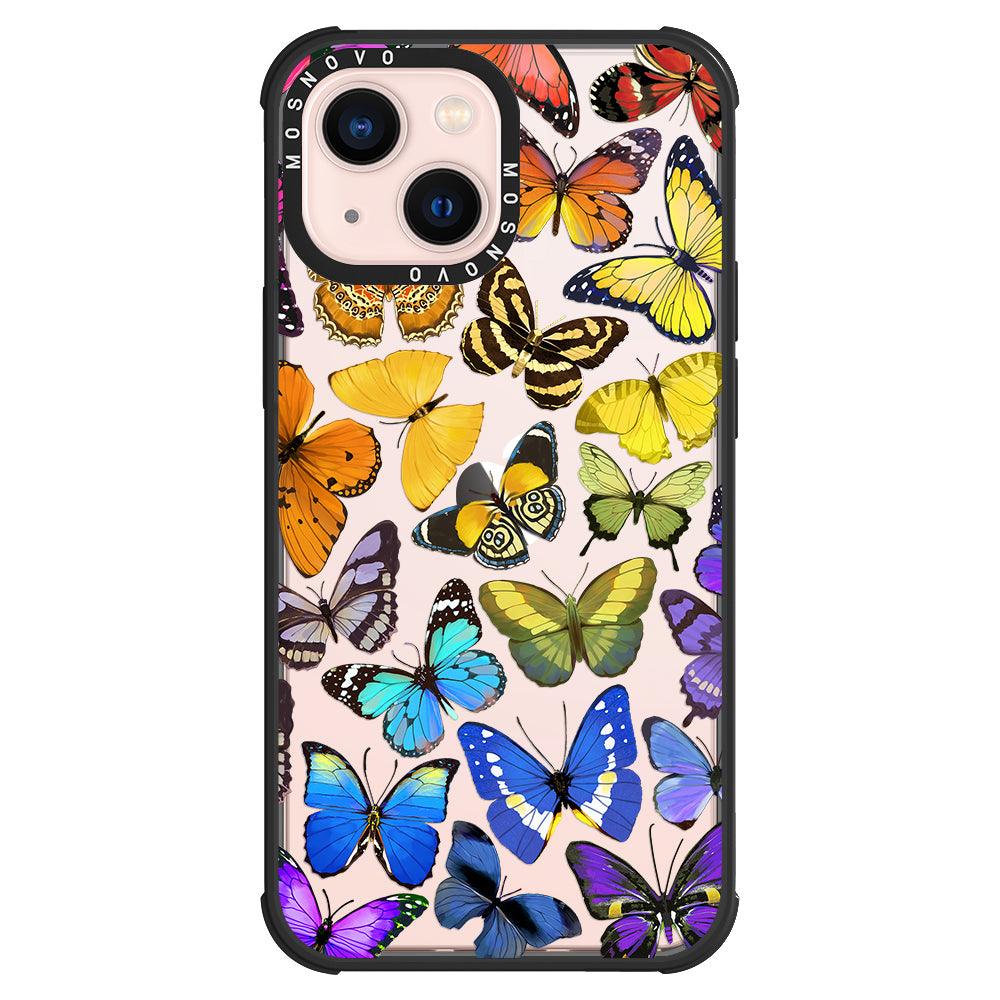 Rainbow Butterfly Phone Case - iPhone 13 Case - MOSNOVO