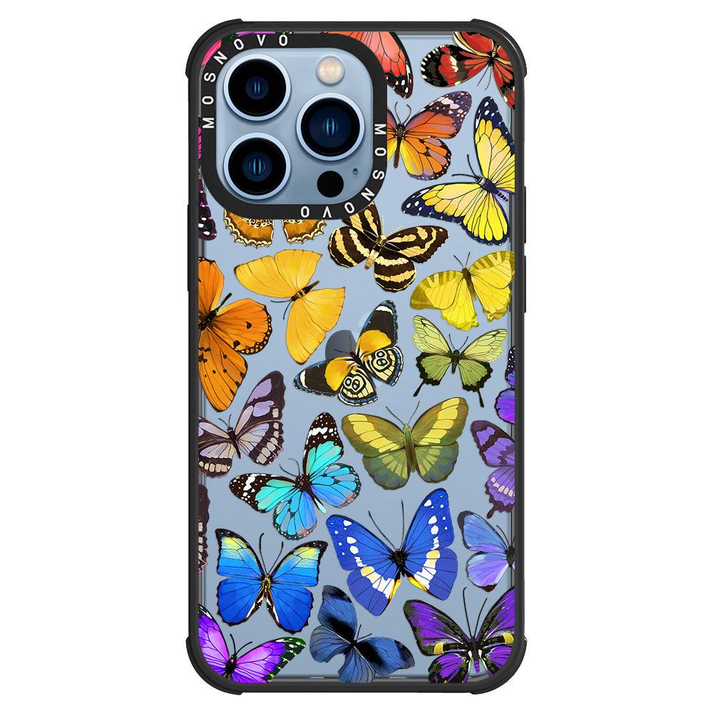 Rainbow Butterfly Phone Case - iPhone 13 Pro Case - MOSNOVO